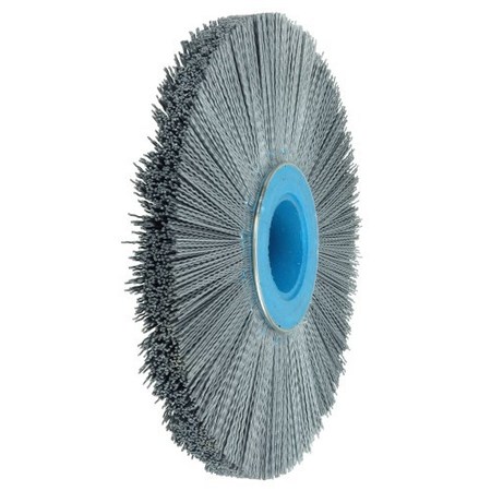WEILER 10" Crimped Filament Nylox Wheel, .040/120SC Fill, 2" Arbor Hole 83340
